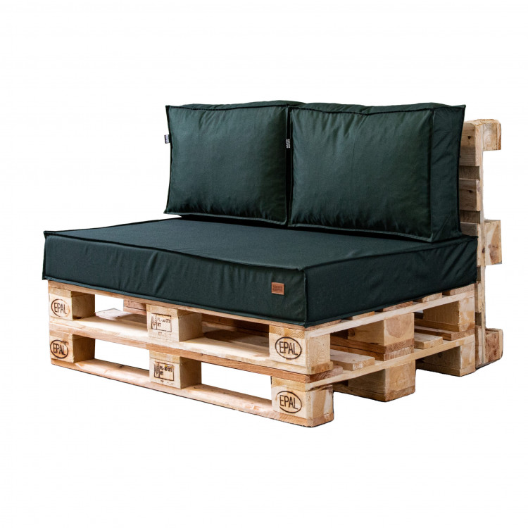 Paletové sedenie Golden Garden GG131 podsedák a vankúš 120cm x 80cm x 15cm zelená
